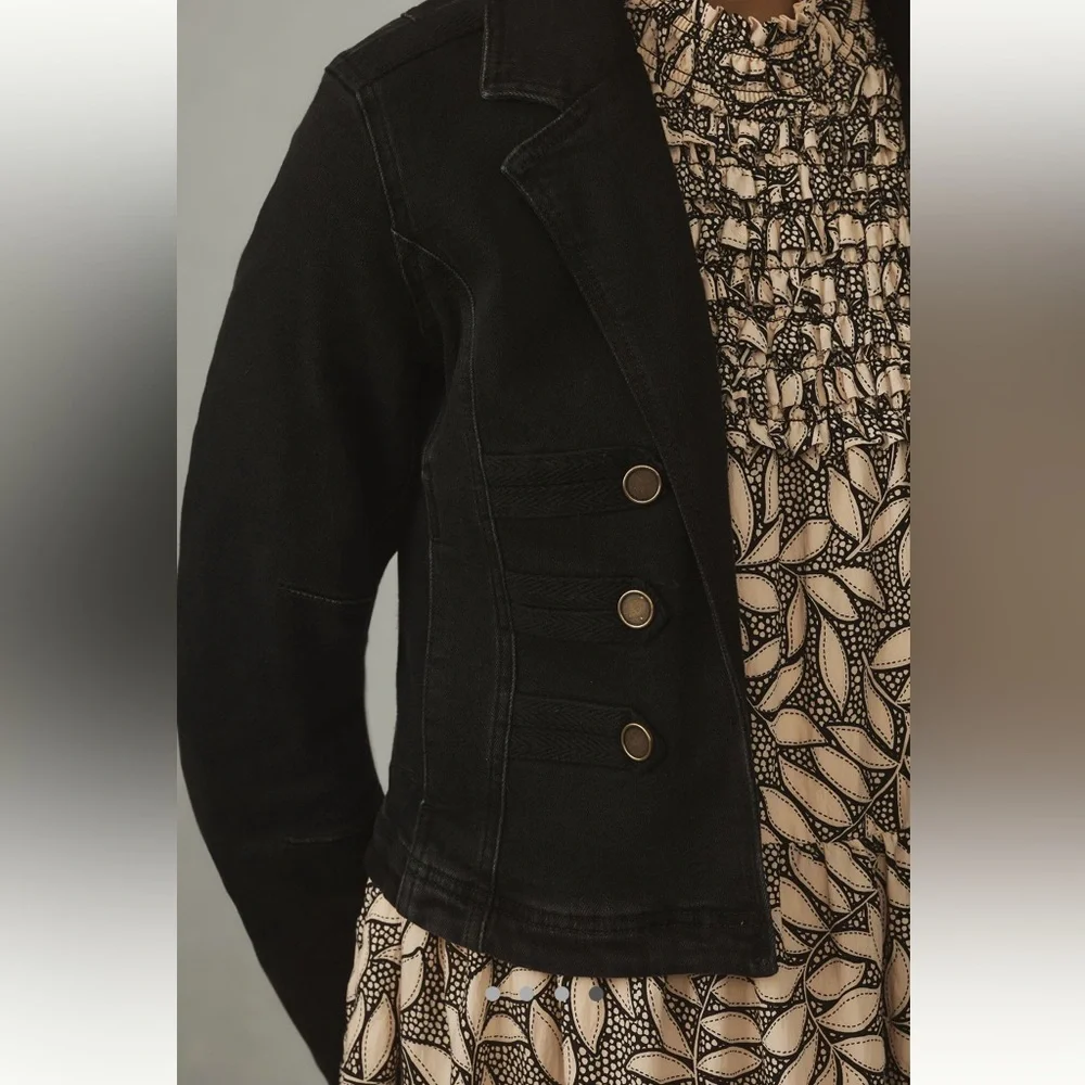 ✨ Anthropologie Sergeant Denim Jacket Sz L